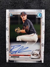 2020 Bowman Chrome Draft Rj Dabovich Prospect Autograph Auto #CDA-RDA Giants
