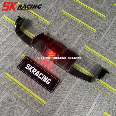 Real Carbon Fiber Rear Bumper Diffuser Lip W/ LED FOR 2016-2021 BMW F87 M2 M2C - Изображение 1 из 4