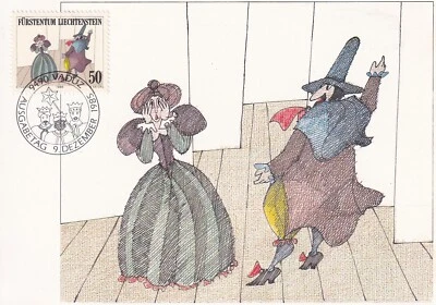 LIECHTENSTEIN 1985 THREE FIRST DAY COVERS, KIRCH PLATZ THEATER ON MAXI CARDS - Image 1 of 4