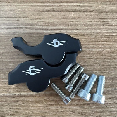 Adaptador de extensión de barra de montaje elevador para manillar negro 28 mm apto para BMW K 1600 B GA Foto 1 de 4