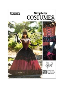 Simplicity Sew Pattern Ladies Fantasy Costume Corset & Skirt Size 6-14/14-22 New - Picture 1 of 10