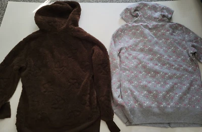 Chaquetas con Capucha Niñas Knitworks Self Estima Marcas Marrón Gris Talla Grande LOTE DE 2 Foto 1 de 4