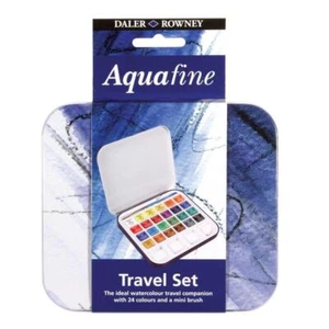 Daler Rowney Aquafine Watercolour 24 Colour Tin Set - Picture 1 of 3