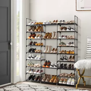50 paia scarpiera 9 livelli scarpe alte scaffale organizer per ingresso guardaroba US - Foto 1 di 8