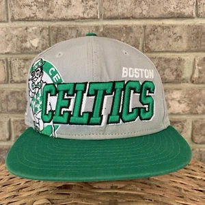 NEW ERA BOSTON CELTICS GRAY CAP HARDWOOD CLASSICS Grey Spell-out 9Fifty Logo Hat - Picture 1 of 8