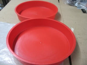 PENTOLE ROTONDE PROFONDE NUOVE CON SCATOLA 2 PEZZI LDPE 9" DIA X 1-1/2" PER LAVAGGIO PULIZIA PARTI P9568 - Foto 1 di 3