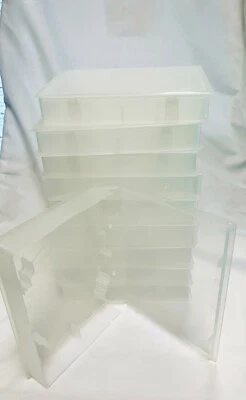 Nintendo/Sega Storage Box Plastic Clamshell Game Hard Case Universal Lot of 10   - Image 1 of 4