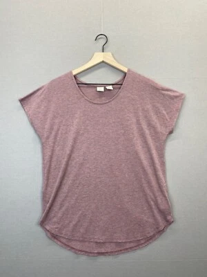 Camisa Lucy & Laurel Púrpura Manga Corta Cuello Redondo Talla Mediana Foto 1 de 4