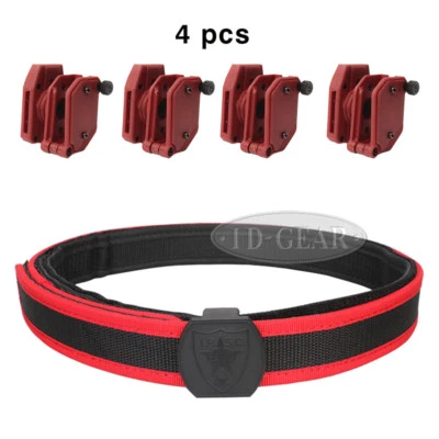 IDOGEAR Tactical Belt  IPSC USPSA 1.5" Shooting w/4 Multi-Angle Pistol Mag Pouch - Image 1 of 4