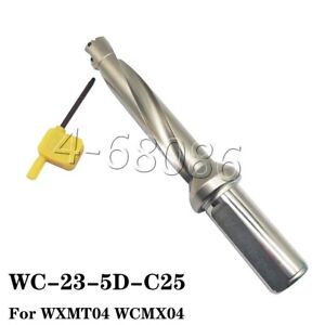 Φ23-4D-C25 U Drill 23mm-4D indexable drill bit C25-23-4D for wcmx03 insert