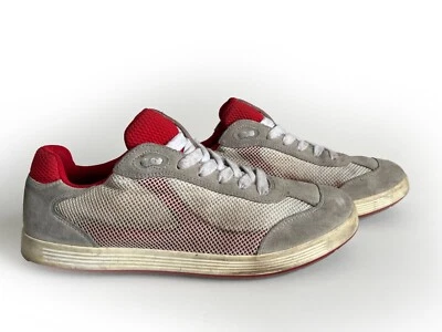 PRADA Red Gray SUEDE Dress Sneakers Shoes Trainers 4E2501 Sz UK 7 US 9 EU 39 40 - Image 1 of 4