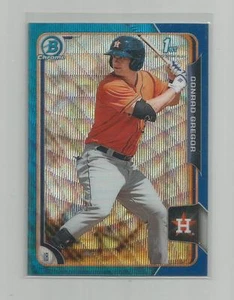 2015 Bowman Chrome CONRAD GREGOR Blue Wave Refractor - Picture 1 of 1