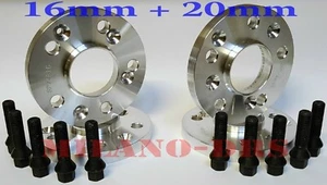 KIT 4 DISTANZIALI RUOTA 16+20mm MINI CLUBMAN F54 - COUNTRYMAN F60 +BULLONI BLACK - Imagen 1 de 1