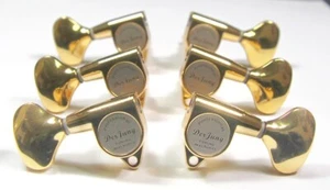 14:1 Acoustic Guitar Gold Plated machine head Tuner tuning peg 3R3L 235GL-D8L - Picture 1 of 5