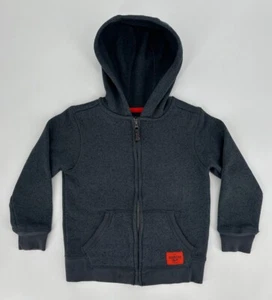 Oshkosh B’gosh Hoodie Boys 6 Sherpa Lined Hooded Full Zip Jacket Retro Teddy Y2K - Picture 1 of 13