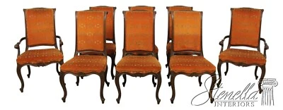 L55916EC: Set of 8 KARGES French Louis XV Style Dining Room Chairs - Image 1 of 4