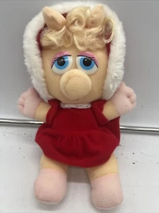 1987 McDonald’s Jim Henson Baby Miss Piggy Muppets Weihnachtslied 9 Zoll Plüsch - Bild 1 von 8