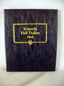 WHITMAN CLASSIC KENNEDY MEZZO DOLLARO #9127 LIBRO ALBUM MONETE 1964-1980+ NUOVO - Foto 1 di 5