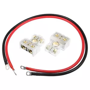 Universal 4 Gauge AWG Battery Cables with Battery Terminal 3ft Length 3/8" in... - Picture 1 of 7