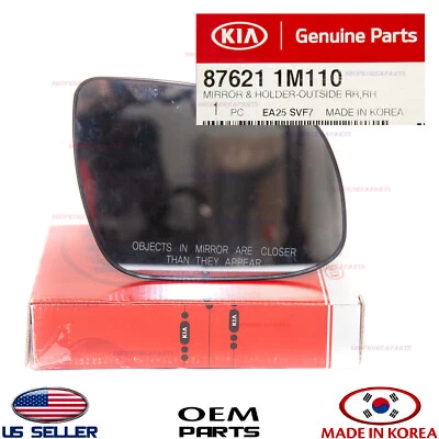 Espejo retrovisor exterior genuino de vidrio lado derecho del pasajero ⭐OEM⭐ KIA FORTE 2010-2013 Foto 1 de 4