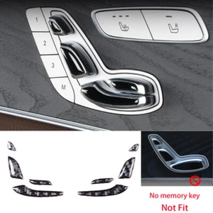 Carbon Fiber Seat Adjustment Button Cover For Benz C E GLC Class W205 W213 2016+ - Bild 1 von 7