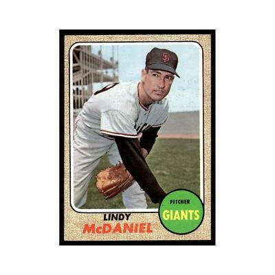 Lindy McDaniel 1968 Topps #545 San Francisco Giants Baseball Card VG - Image 1 of 3