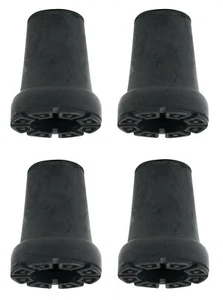 Gehstock Gummispitzen - 4 Stück stoßdämpfend 19 mm (3/4") Aderendhülsen Stockfüße - Bild 1 von 4