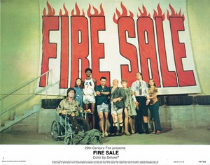FIRE SALE, five orig 1977 Lobby Cards, ALAN ARKIN, Rob Reiner, Sid Caesar comedy