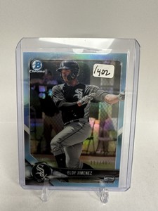 ELOY JIMENEZ - 2018 BOWMAN DRAFT CHROME - SKY BLUE REFRACTOR #/402