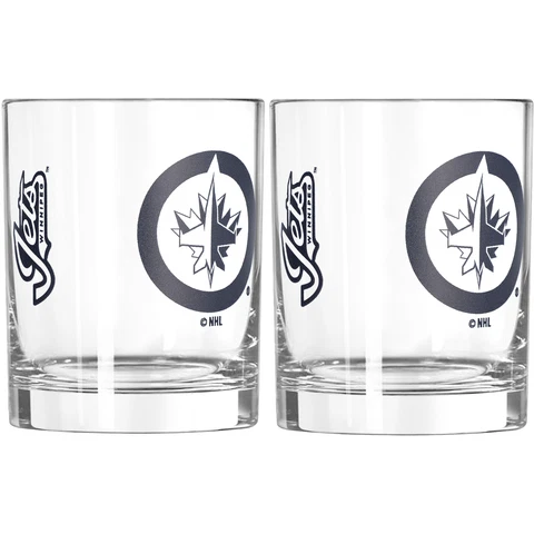 Winnipeg Jets 14oz. Two-Pack Rocks Glass Set Cover