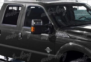 FIT FORD F250 F350 SUPERDUTY AMBER LENS SIDE MIRROR WHITE LED TURN SIGNAL LIGHTS - Picture 1 of 5