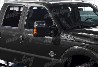 FIT FORD F250 F350 SUPERDUTY AMBER LENS SIDE MIRROR WHITE LED TURN SIGNAL LIGHTS - Image 1 of 4