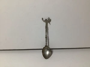 Vintage .800 Silver Collectible Rowboat Spoon - Intricate Handle - 5g Weight - Bild 1 von 5