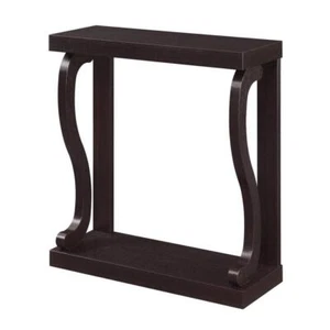 Convenience Concepts Console Table 32" Standard Rectangle Wood Storage Espresso - Picture 1 of 5