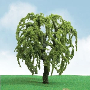JTT HO Pro-Elite Series Tree Willow 3 to 3-1/2in 7.6 to 8.9cm Tall pkg(2) 92302 - Picture 1 of 1