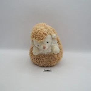 Mon seuil C0106 Porcupine Hedgehog Plush Stuffed 4.5" Toy Doll Japan - Picture 1 of 7
