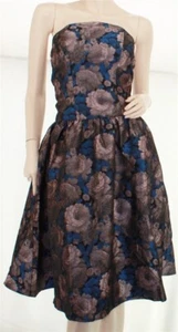 $398 CHI CHI London Purple Blue Floral Multi I've Sheen You Around Dress US 2 - Picture 1 of 3