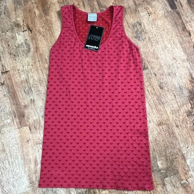 Camiseta sin mangas de entrenamiento elástica Marika con patrón de corazón nueva con etiquetas - grande para mujer Foto 1 de 4