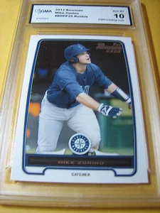MIKE ZUNINO MARINERS 2012 BOWMAN ROOKIE RC # BDPP25 GRADED 10 - Bild 1 von 1