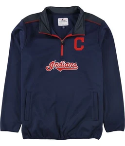G-III Sports Mens Cleveland Indians Sweatshirt, Blue, Large - Picture 1 of 2