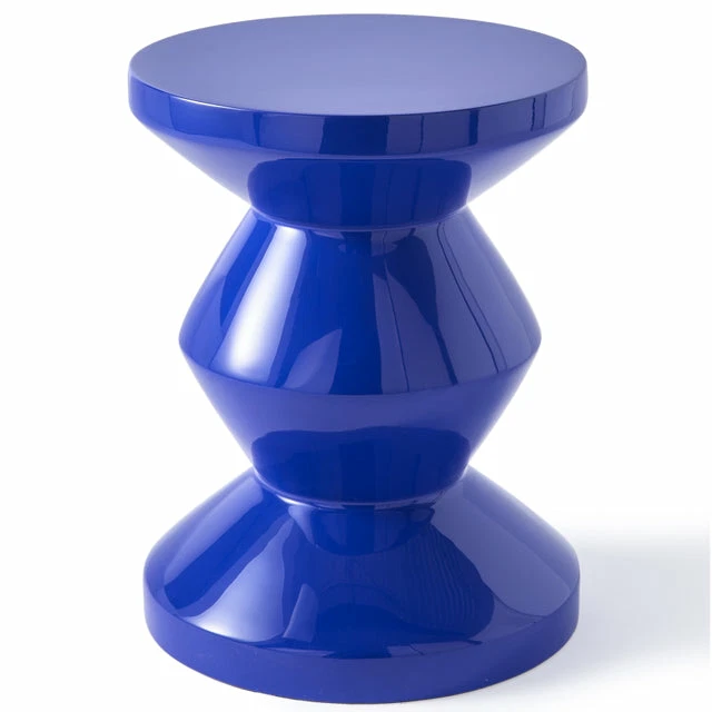 Pols Potten Zig Zag Hocker dunkelblau lackiert Sitzhocker Sitz SIEHE TEXT/FOTO - Bild 1 von 1