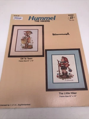 Hummel The Hikers Off To Town Cross Stitch Pattern 12x14 The Little Hiker - Image 1 of 2