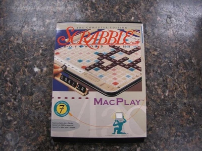 Scrabble Crossword Computer Game Macintosh MacPlay 6.0.7- 3.5" Disks w/ Manual - Image 1 of 4