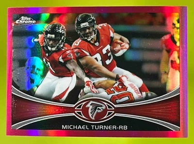 2012 Topps Chrome #130 Michael Turner Pink Refractor /399 Atlanta Falcons - Image 1 of 2