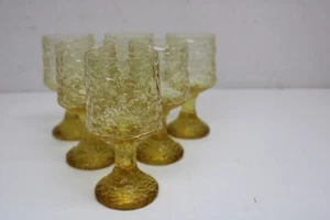 Lenox mundgeblasene gelbe Kristall Impromptu gelb/gold Wasserkelche 6er Set - Bild 1 von 10