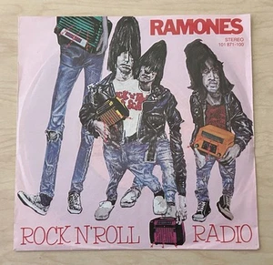 THE RAMONES Rock N ‘Roll Radio 7” (1980) Sire GERMANY Punk RARE - Picture 1 of 3
