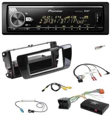 Pioneer Bluetooth USB DAB Lenkrad Autoradio für Seat Ibiza 2008-2015 klavierlack - Bild 1 von 4