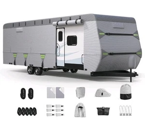 7-Layer Thickened RV Cover, 22-24ft Ultra Windproof & Tear Resistant Travel... - Picture 1 of 8