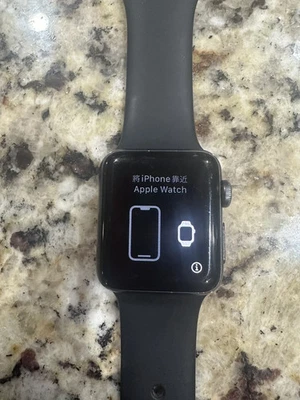 Apple MTF42LL/A Serie 3 42mm Space Gray Case with Nike Anthracite Sport Band... - Image 1 of 2