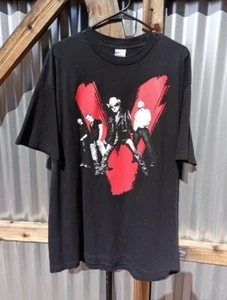 U2 Vertigo Concert 2005 Tour T-Shirt Black & Red Short Sleeve Men's Size XL - Picture 1 of 11